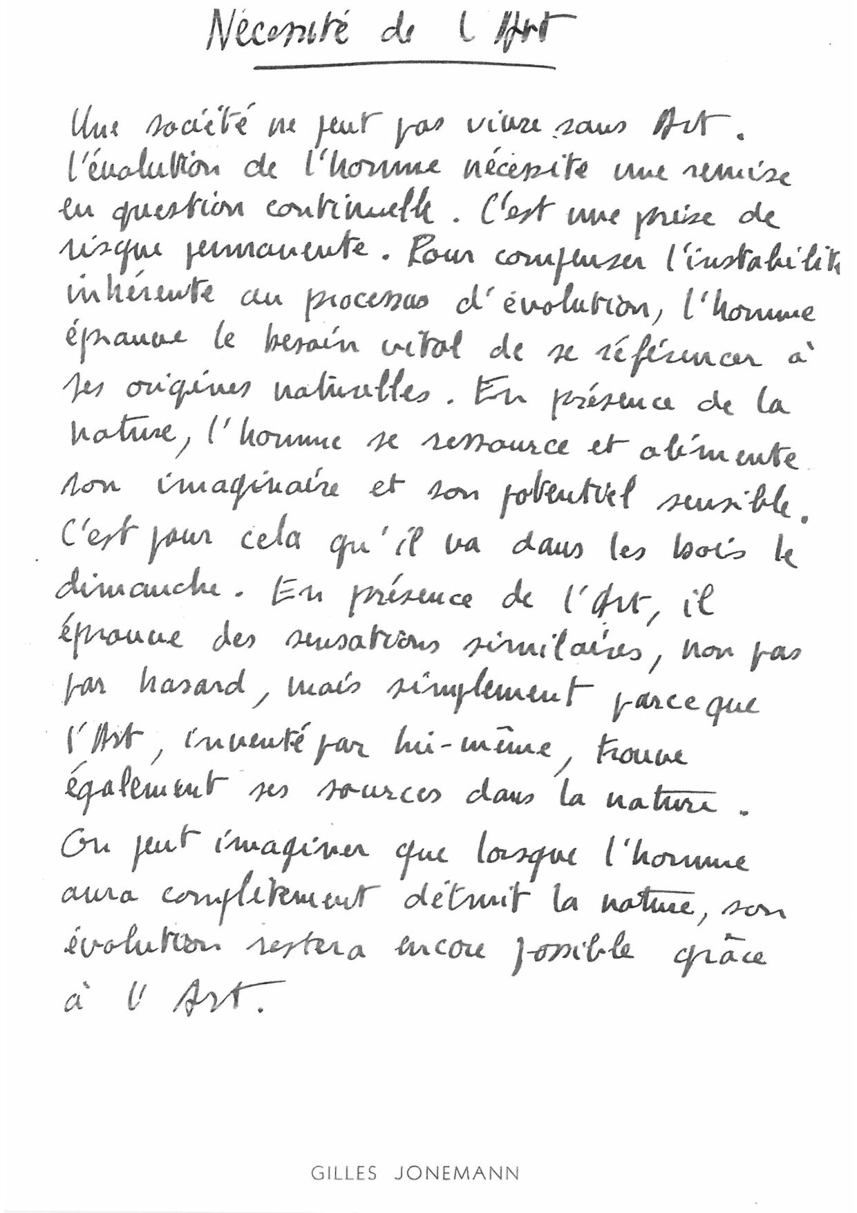 N&eacute;cessit&eacute; de l&rsquo;art